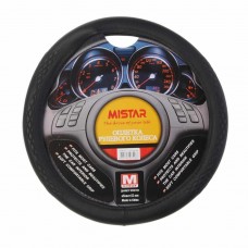 Оплетка руля (M) 37-39см черная, MIS-17STW40 BK (M), MISTAR