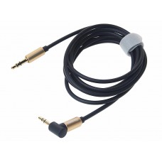 Кабель jack 3.5 1.5м черно-золотой, OLM-038766, OLMIO