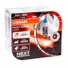 Лампа 12V H1 55W P14.5s +150% 3500K бокс (2шт.) Night Breaker Laser, 64150NL2(EURO), OSRAM