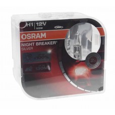 Лампа 12V H1 55W P14.5s +100% бокс (2шт.) Night Breaker Silver, 64150NBS2(EURO), OSRAM