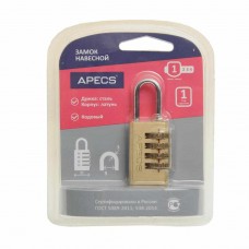 Замок навесной 21мм кодовый, PDB-40-21-CODE, APECS