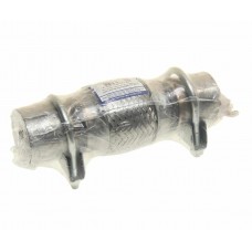 Гофра глушителя 51x100х200 с трубами в 3-ой оплетке innerbraid c хомутами, 51-100-200K, TRANSMASTER