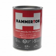 Грунт-эмаль по ржавчине белая 0.9л, 4607808740730, HAMMERTON