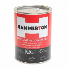Грунт-эмаль по ржавчине желтая 0.9л, 4607808740655, HAMMERTON