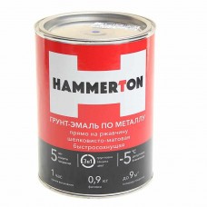 Грунт-эмаль по ржавчине синяя 0.9л, 4607808740716, HAMMERTON