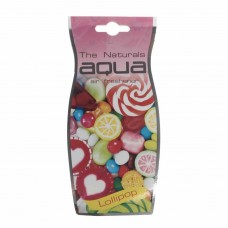 Ароматизатор подвесной пластина (lollipop) Natural Flavor Drop, 57836, AQUA