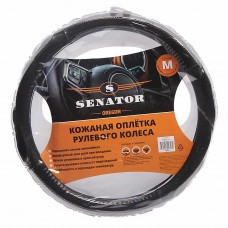 Оплетка руля (M) 37-39см карбон кожа Oregon, OPLS0401, SENATOR