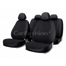 Авточехлы универсальные полиэстер черные (11 предм.) Golf, 10118, CARFASHION