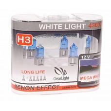 Лампа 12V H3 55W РK22s бокс (2шт.) White Light, MLH3WL, CLEARLIGHT
