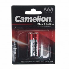 Батарейка AAA LR03 1.5V блистер (2шт.) Alkaline Plus, C-LR03P(2)бл, CAMELION