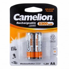 Батарейка AA HR6 1.2V аккумулятор Ni-MH 2300mAh блистер (2шт.), C-230AAKCбл, CAMELION