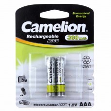 Батарейка AAA HR03 1.2V аккумулятор Ni-MH 300mAh блистер (2шт.), C-30AAAKCбл, CAMELION