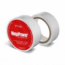 Изолента ПВХ белая 19ммх5м, PT-195W, MEGAPOWER-AUTOMOTIVE