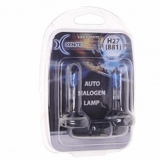 Лампа 12V H27(881) 27W PGJ13 +30% 4000К блистер (2шт.) Super White, 1007039, XENITE