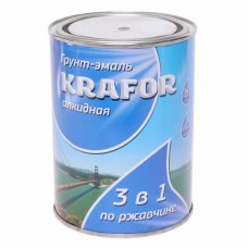Грунт-эмаль по ржавчине черный 1л, 4300002214, KRAFOR