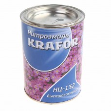 Краска серая 700г НЦ-132, 500, KRAFOR