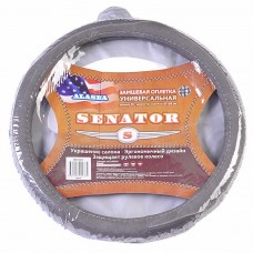 Оплетка руля (M) 37-39см серая замша Alaska AZARD, OPLS1003, SENATOR