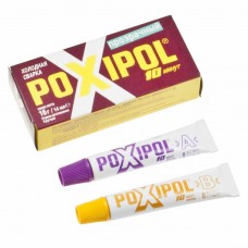 Клей эпоксидный двухкомпонентный прозрачный 14мл, ST02079, POXIPOL