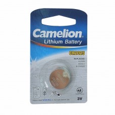 Батарейка CR2025 3V таблетка (пульт сигнализации, ключ) блистер 1шт. Lithium, CR2025-BP1, CAMELION