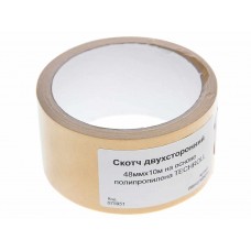 Скотч двухсторонний 48ммх10м на основе полипропилена, 099107485014, TECHROLL