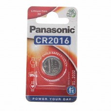Батарейка CR2016 3V таблетка (пульт сигнализации,ключ) блистер (1шт.) Lithium Power, CR-2016EL/1B CR2032 BL1, PANASONIC
