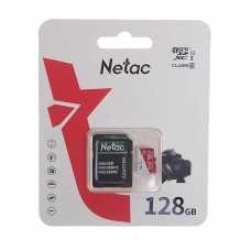 Карта памяти 128GB MicroSD class 10 + SD адаптер, NT02P500ECO-128G-R, NETAC