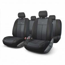 Авточехлы универсальные полиэстер/сетка (AIRBAG) черные (9 предм.), TT-902M BK/BK, AUTOPROFI