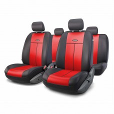 Авточехлы универсальные полиэстер (AIRBAG) черно-красные (9 предм.), TT-902P BK/RD, AUTOPROFI