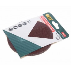 Бумага наждачная на липучке D125 Р80 5шт., 39654, FIT
