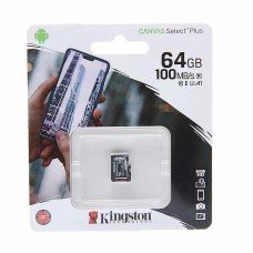 Карта памяти 64GB MicroSD class 10, SDCS2/64GBSP, KINGSTON