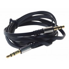 Кабель jack 3.5 1.2м черный, OLM-038642, OLMIO