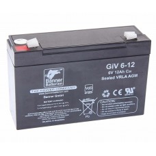 Аккумулятор GIV 12А/ч, 3СТ12 GIV 06-12, BANNER
