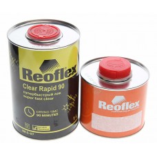 Лак акриловый 2К RAPID 90 1л с отвердителем C90 0.5л супербыстрый, Ц0013964, REOFLEX