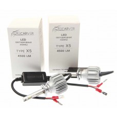 Лампа светодиодная 12V H1 P14.5s 4500Lm (2шт.) Type X5, RTX5LED70H1-2, OMEGALIGHT