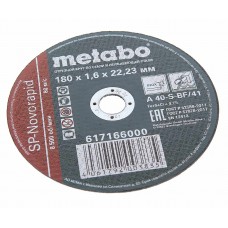 Круг отрезной по металлу 180х1.6х23мм, 617166000, METABO