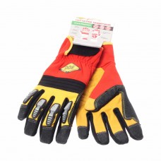 Перчатки кожаные спандекс shock-PROTECT, 648-502, DDE