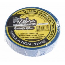 Изолента ПВХ синяя 15ммх20м, 08735, ZEBRA