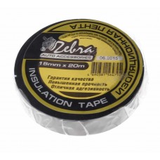Изолента ПВХ черная 15ммх20м, 08739, ZEBRA