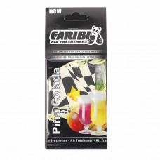 Ароматизатор подвесной пластина (пина колада) Formula-1, 91510, CARIBI