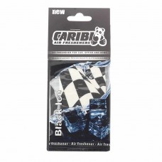 Ароматизатор подвесной пластина (черный лед) Formula-1, 91589, CARIBI