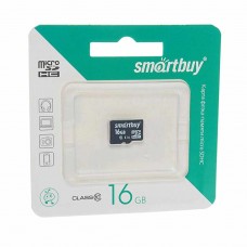 Карта памяти 16GB MicroSD class 10, SB16GBSDCL10-00, SMART BUY
