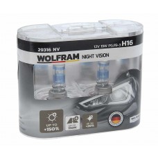 Лампа 12V H16 19W PGJ19-3 +150% бокс (2шт.) Extra Light, 29316NV, WOLFRAM