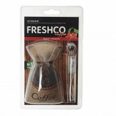 Ароматизатор подвесной гранулы (вишня и миндаль) мешочек с кофе COFFEE, CF-03, FRESHCO