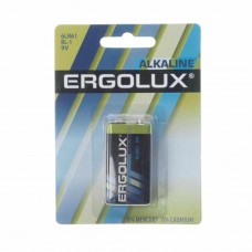 Батарейка KRONA 6LR61 9V блистер 1шт. Alkaline, 6LR61 BL-1, ERGOLUX