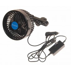 Вентилятор в салон 12V на кронштейне синий, HX-T203E DC12V blue, MITCHELL