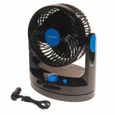 Вентилятор в салон 12V на платформе рег.скорость синий, HX-T507 DC12V blue, MITCHELL