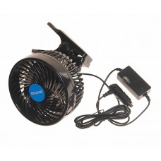 Вентилятор в салон 12V на прищепке синий, HX-T603E DC12V blue, MITCHELL
